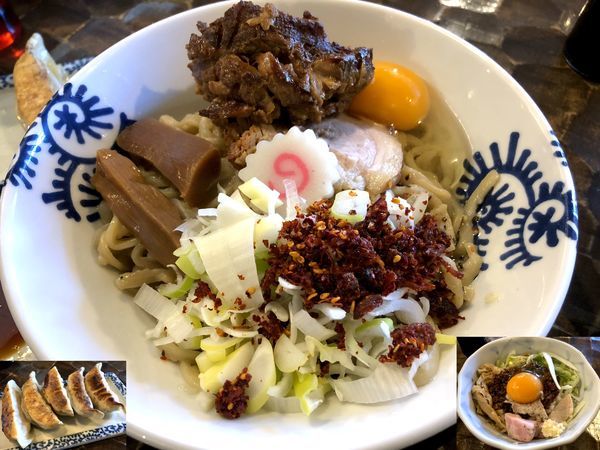 「【限定】必殺油そば龍介verトロ豚（1,000円）＋α」@特級鶏蕎麦 龍介の写真