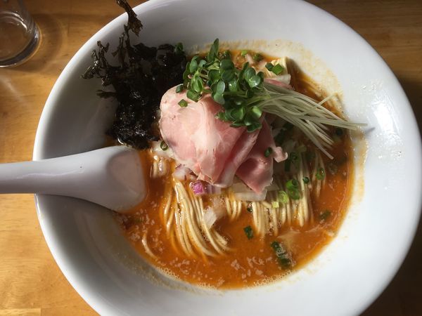 「【限定】鮟肝煮干しそば」@と多゛食堂の写真