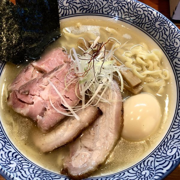 「特製 手揉み中華蕎麦 塩」@麺処 ほん田の写真