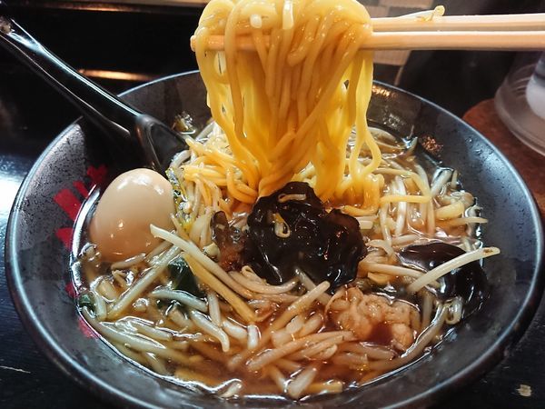 「【限定】もやしそば690円＋味玉(ｽﾀﾝﾌﾟ)」@めんりき匠 清瀬店の写真