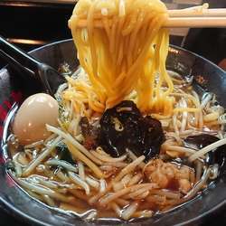 【限定】もやしそば690円＋味玉(ｽﾀﾝﾌﾟ)