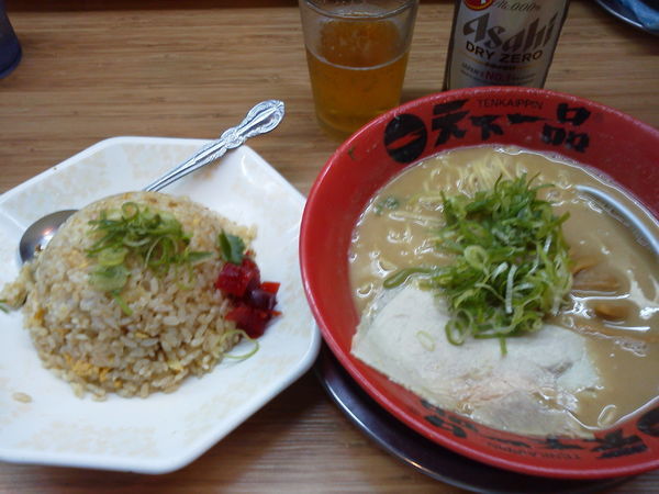 「チャーハン定食920+ノンアル400⁼1320円」@天下一品 小禄店の写真