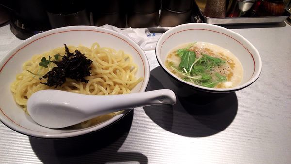 「ぶた塩つけ麺  中盛り温盛り」@麺屋じゃいあん 花小金井店の写真