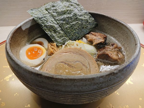 「特製濃厚煮干しそば(塩)＋和え玉」@麺屋 音 柏店の写真