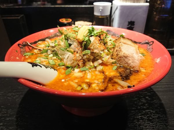 「カラシビ味噌らー麺＋ネギ」@カラシビ味噌らー麺 鬼金棒 池袋店の写真