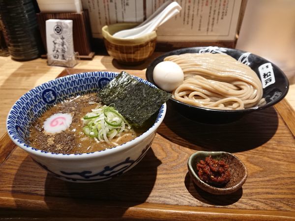 「半熟味玉つけめん＋辛味」@中華蕎麦 とみ田の写真