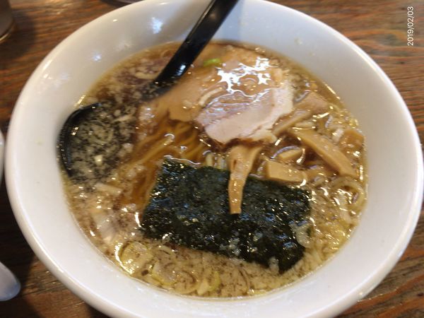 「らーめん、ぎょうざ、半チャーハンセット」@壱徹らーめん 立川柴崎町店の写真