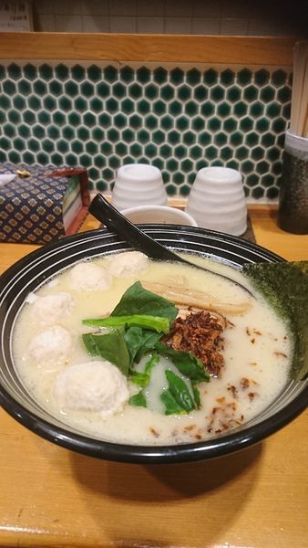 「濃厚鶏出汁麺 肉だんご５個入り」@鮮魚鶏出汁麺 沢むらの写真