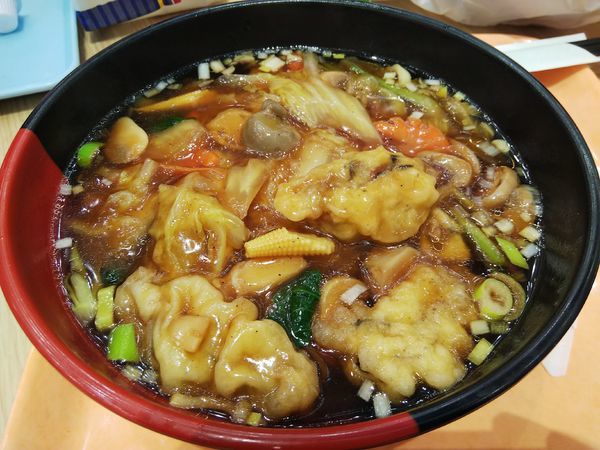 「牡蠣五目野菜うま煮麺」@中華料理 阿里城 アクアシティお台場店の写真