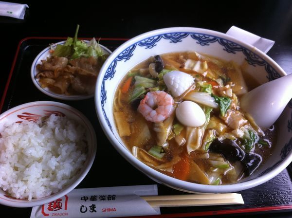 「しまめん Aセット」@中華菜館しまの写真