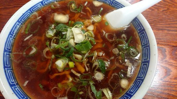 「ねぎラーメン&Bセット(ジャンボ餃子3個)」@陽気軒の写真