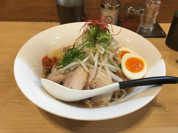 「M郎そば【限定】+味玉」@麺屋Mの写真