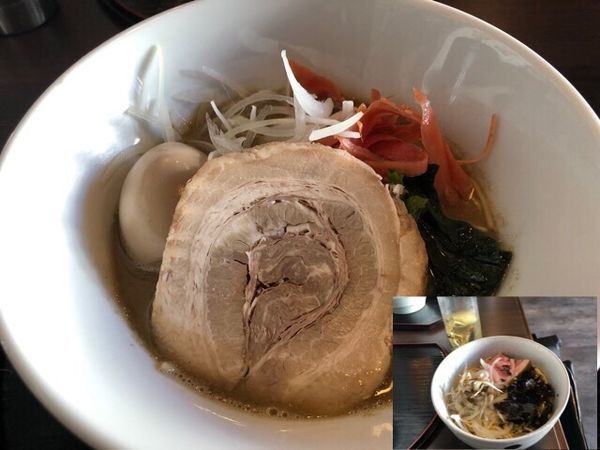 「【限定】味噌煮干し830円、和え玉250円、味玉」@麺処 学の写真