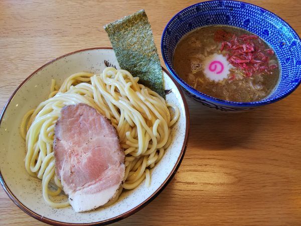 「海老つけめん　醤油　※ひやもり」@麵屋 えびすこの写真