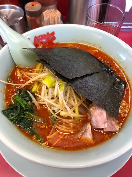 「辛味噌ネギラーメン  辛め」@ラーメン山岡家 春日部店の写真