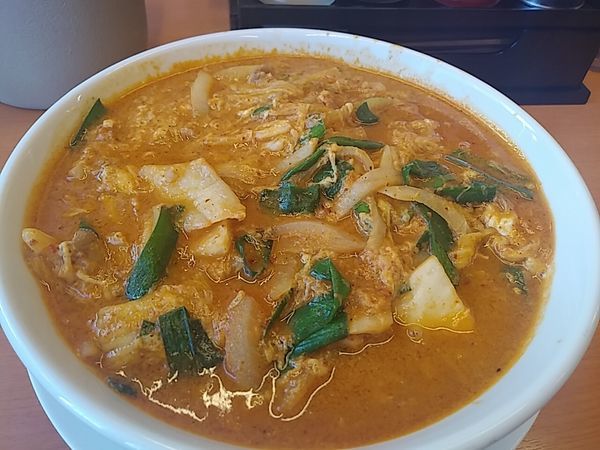 「チゲ味噌ラーメン　大盛」@日高屋 巣鴨南口店の写真