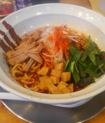 「真紅の稲妻～辛いまぜそば～」@中華そば かずしのの写真