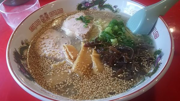 「定番とんこつ大盛」@ラーメン石見まるいち 浜田店の写真