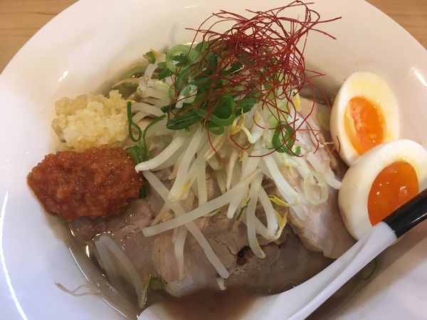 「【限定】M郎そば＋味玉」@麺屋Mの写真