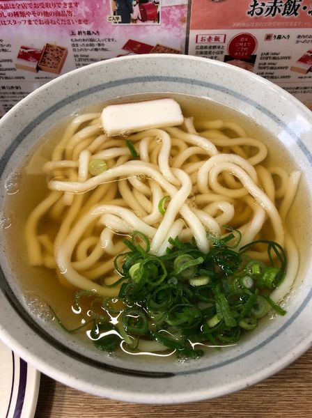 「かけうどん」@ちから 広島駅店の写真
