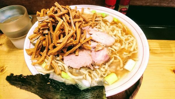 「中華そば(大)+メンマ」@中華そば 葉山の写真