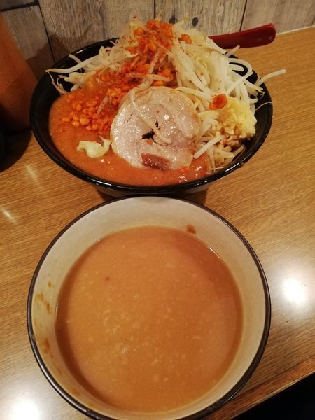 「味噌つけ麺フュージョン」@火の豚 立川ラーメンスクエア店の写真