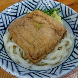かけうどん190円+おあげ100円
