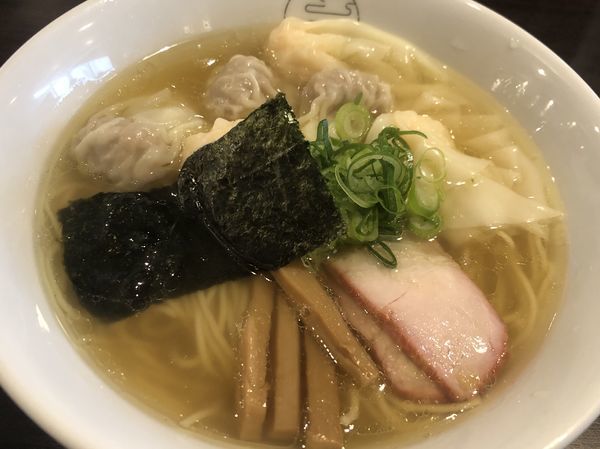 「特製ワンタン麺・白だし（1100円）」@八雲の写真