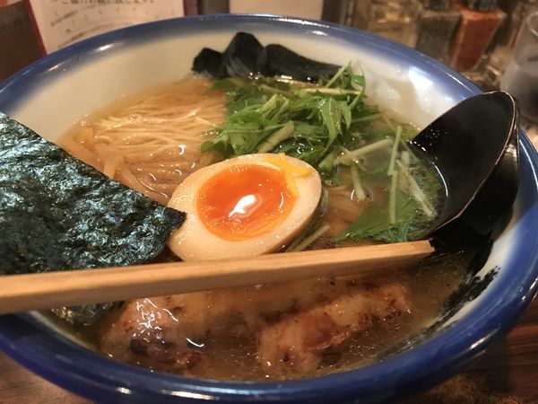 「柚子塩らーめん」@AFURI 恵比寿の写真