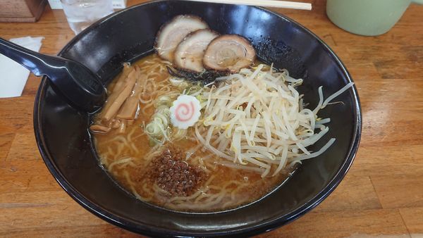 「完熟味噌ラーメンW盛1280円+他」@中華そば かっちゃんの写真