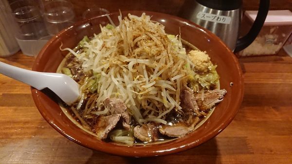 「鴨ジロー1000円+豚ﾊﾞﾗｽﾗｲｽ200円」@らーめん・つけめん 八角の写真