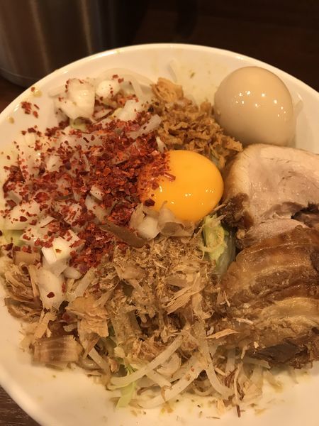 「限定  塩カレー 汁なし」@麺屋 づかちゃんの写真