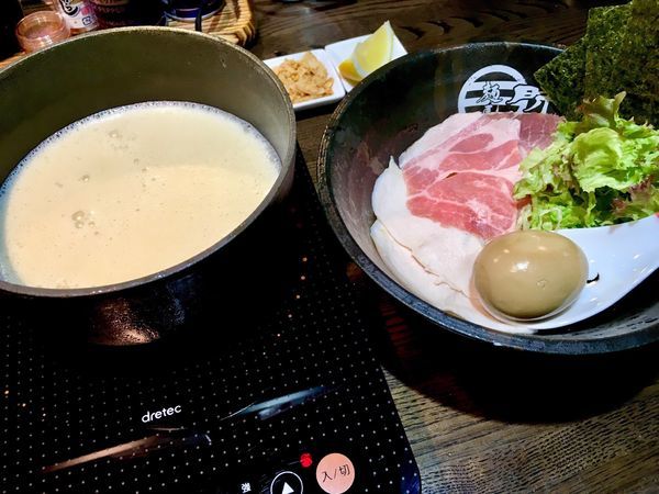 「濃厚鶏白湯つけ麺(塩)麺半分」@麺屋 時茂 西川口店の写真