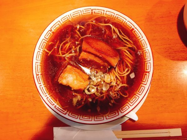 「角煮ラーメン&鶏モモご飯セット」@食堂酒場 Graciaの写真