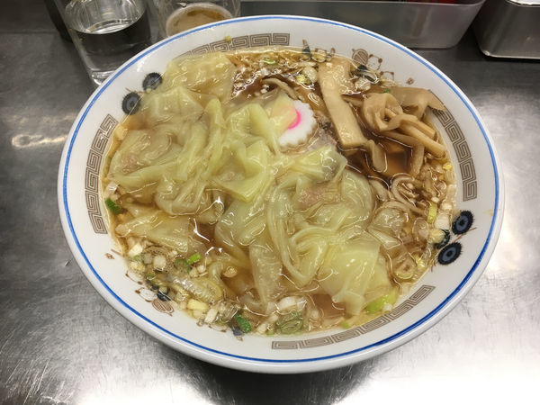 「キリンラガービール小瓶→ワンタンメン」@中華そば みたかの写真