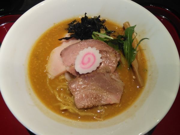 「（限定）あん肝と牡蠣の味噌そば他」@鶏そば なんきち 東京店の写真