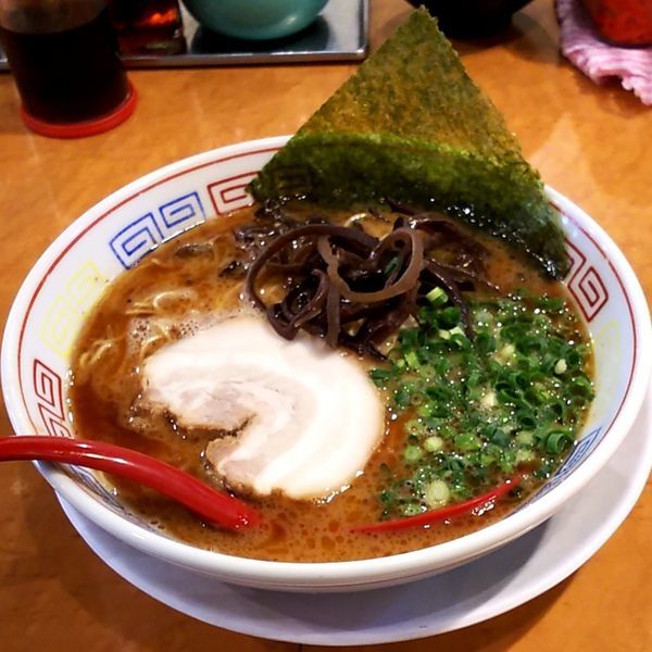 「黒豚骨らーめん(塩)」@つけ麺中華そば 節 本八幡店の写真