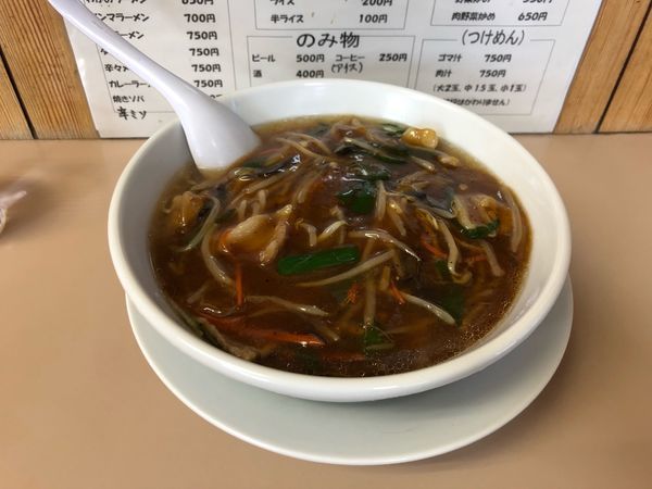 「もやしラーメン  650円」@神社ラーメン 峰英軒の写真