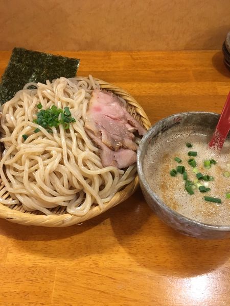 「秋刀魚の燻つけ麺大盛り （1000円）」@豚骨らーめん れんの写真