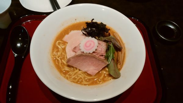 「【限定】あん肝と牡蠣の味噌そば」@鶏そば なんきち 東京店の写真