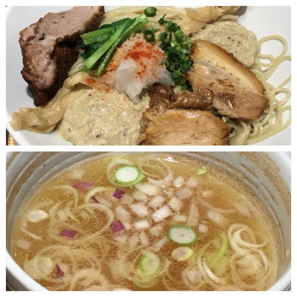 「海の恵みと旨煮豚の細つけ麺」@和風ピンポン竹末の写真