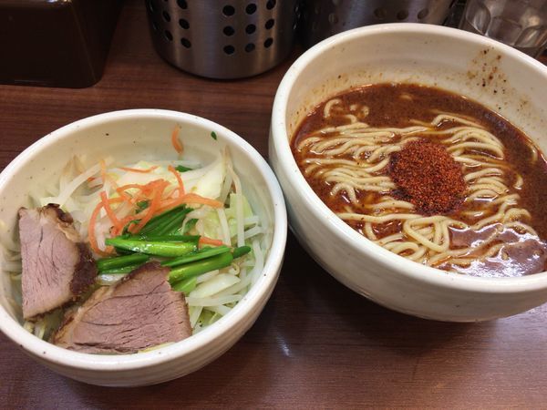 「ハーフ辛辛ラーメン７４０円（野菜プレーン）」@麺処 一笑の写真
