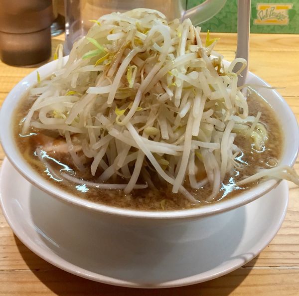 「本日晴天ラーメン 玉子入り(野菜中盛りニンニク少し)」@麺屋 本日も晴天ですの写真