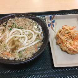 かけ小¥130+野菜かき揚げ