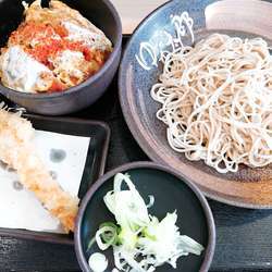 マル得セット（冷、かつ丼）＋海老天（クーポン）