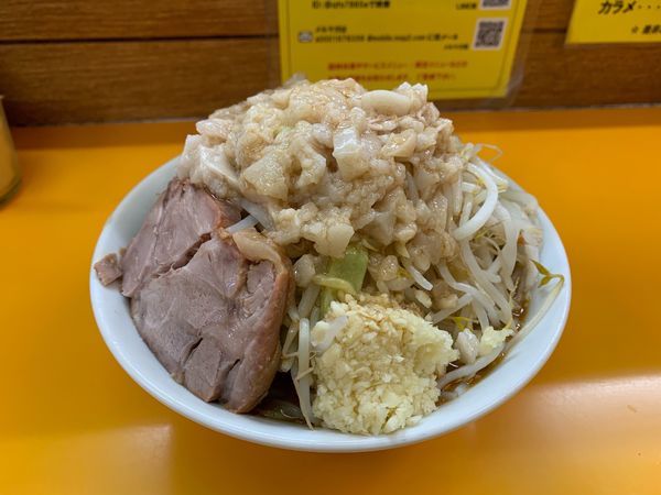 「赤だし味噌ラーメン（ミニ：全マシ）」@ラーメンエース 八王子店の写真