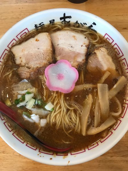 「豚骨中華そば 680円 + 大盛 100円」@麺屋あがらの写真