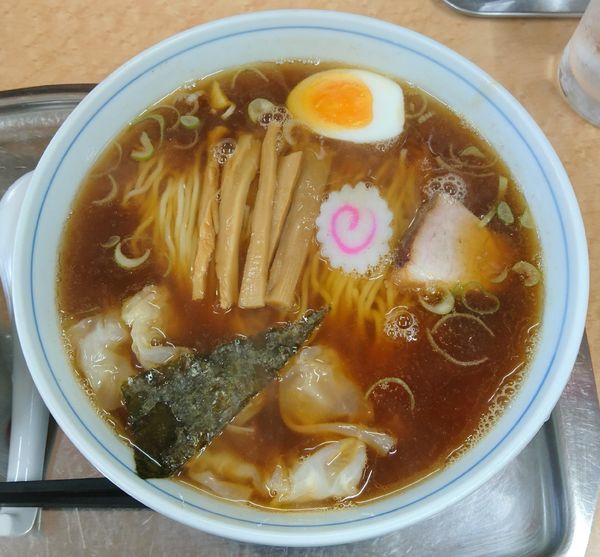 「中華そば(玉1)＋ねぎ」@一ノ割大勝軒の写真