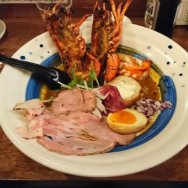 「まるごと一匹オマール海老らーめん」@海老丸らーめんの写真