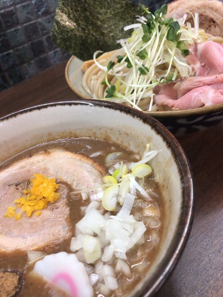 「特製つけ麺全部のせ（中）」@麺屋みつば＋クローバーの写真